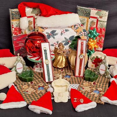 Anri Angel Music Box, Three Rivers Pottery Christmas Tree Jug, Gingerbread Serving Platter & More