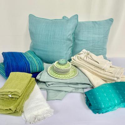 Colorful And Diverse Household Towels, Pillows And More 