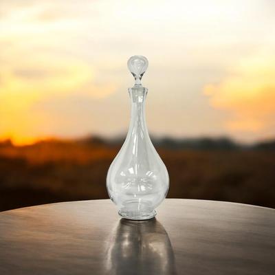 Baccarat France Crystal Wine Decanter 12” T Signed
