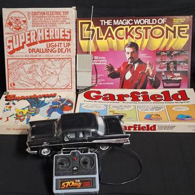 Vintage Lakeside's Super Heros Light Up Drawing Desk, D.C. Superheros Activity Box Set, And More