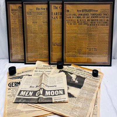 Timeless History: Vintage Newspaper “Reprints” 