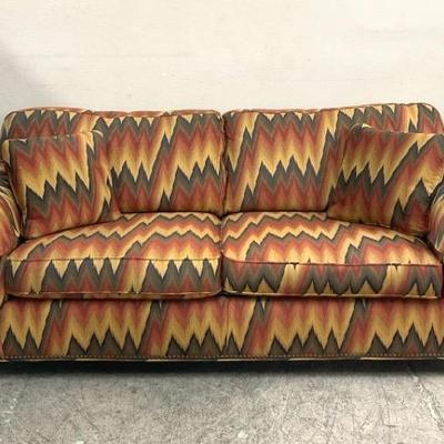Two Seat Zig Zag Sofa By Sherrill Furniture 