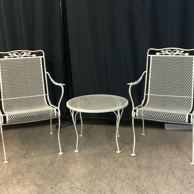 3-pc. Metal Mesh Patio Set