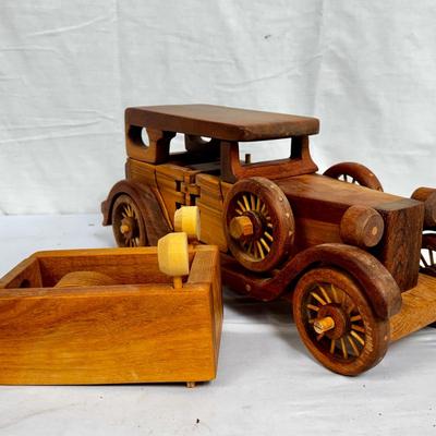 Wooden Model Puzzle Car & Wooden Model Car Trailer! 