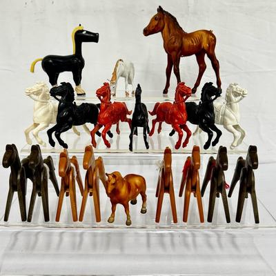 1974 playmobil Horses, Plastic Horse Figures + More! 