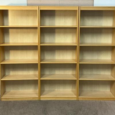 Danish Maple Tall Bookcases 