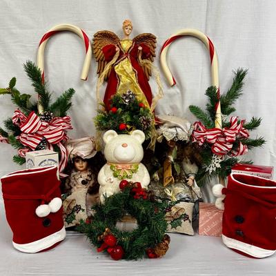 Christmas Porcelain Dolls, Giant Candy Cane Decor + More! 