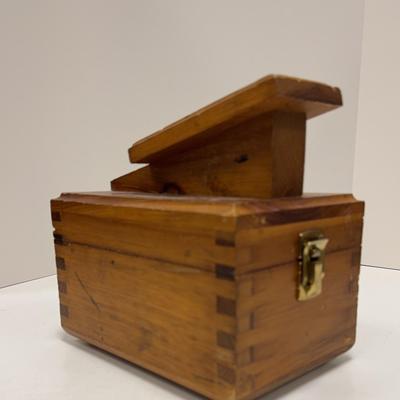 Vintage Wooden Shoe Shine Box Set