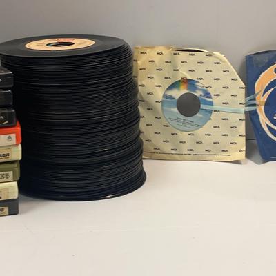 8-track Tapes And 45’s 