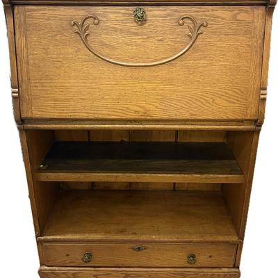 Antique Wooden Secretarys Desk 
