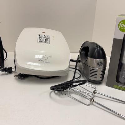 Hamilton Beach Can Opener | George Foreman Grill | GE Handheld Mixer | Food Network Corkscrew