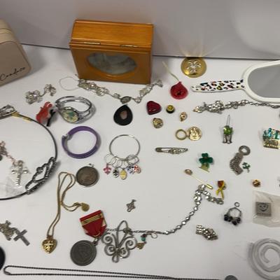Jewelry Box (2) And Miscellaneous Jewelry 