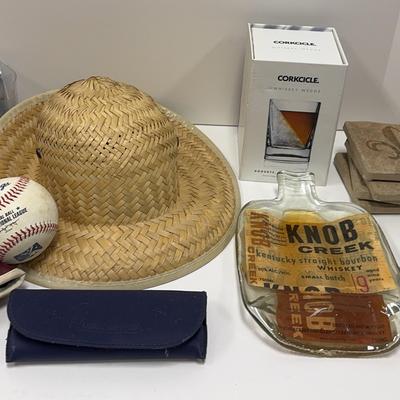Corkcicle Whiskey Wedge | Knob Creek Trivet | Cutter & Buck Men’s Organizer | Rawlings Baseball 