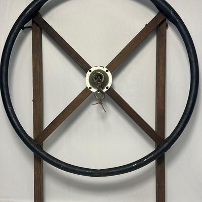 Antique Wooden Rope Maker with Wheel