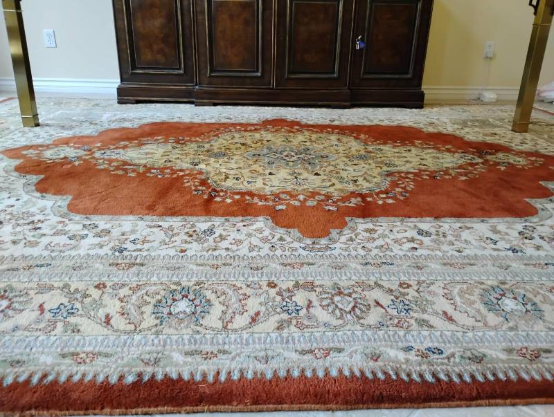 Cw175v indian sheep wool rug