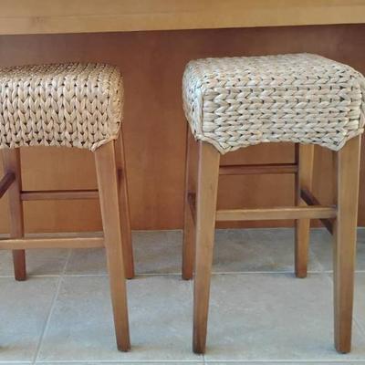 Cw140 wood basket wooden bar stools