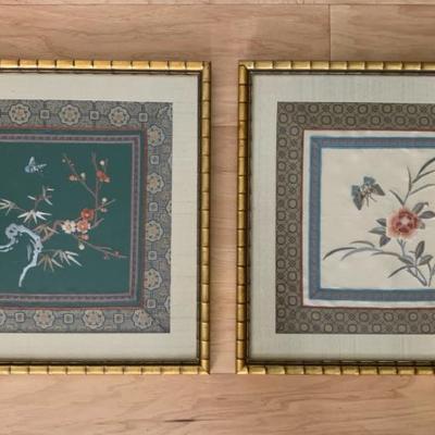 Cw106 asian style embroidery art