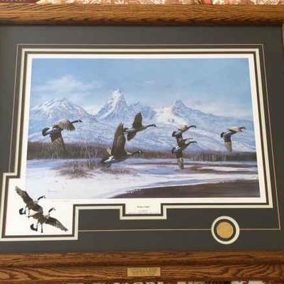Cw196 artist proof winter flight michael bargelski