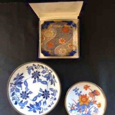 Cw154 vintage japanese plates stands