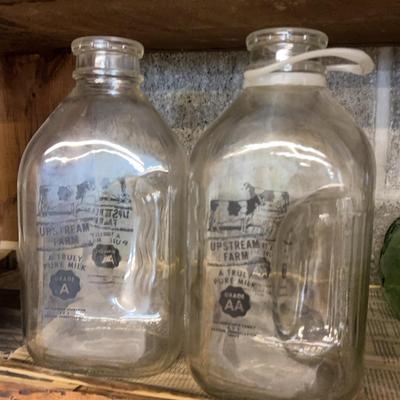 2 vintage Milk Bottles