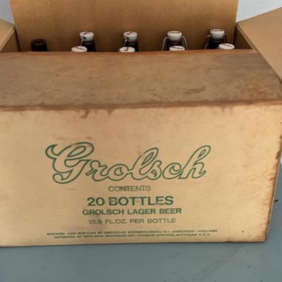 Grolsch Beer Box W/ Bottles