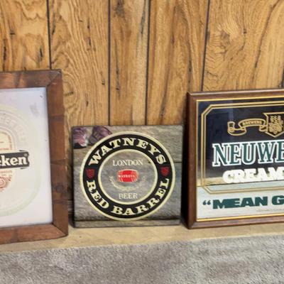 3 beer Advertising Mirrors