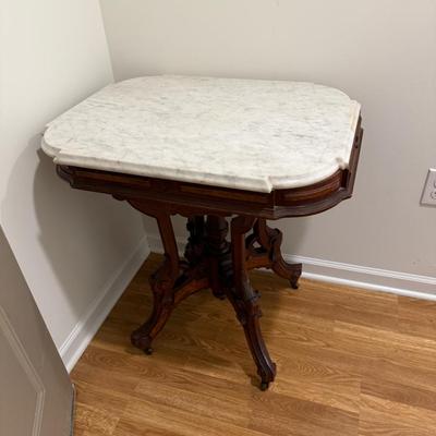 Antique Marble Top Table