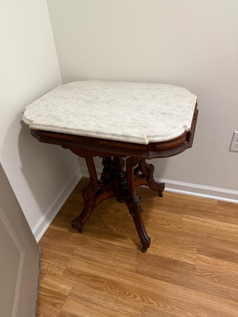Antique Marble Top Table