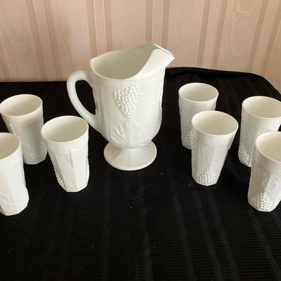 Milk Glass Set 