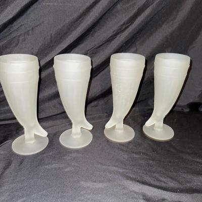 Tiara Frosted Horn Glasses 