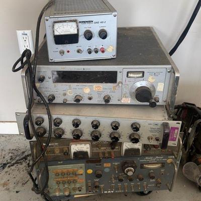 Vintage power supply and electronic test equipment 