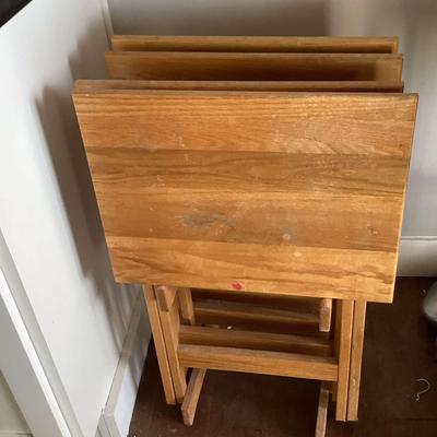 Wooden Tray  Tables (4)