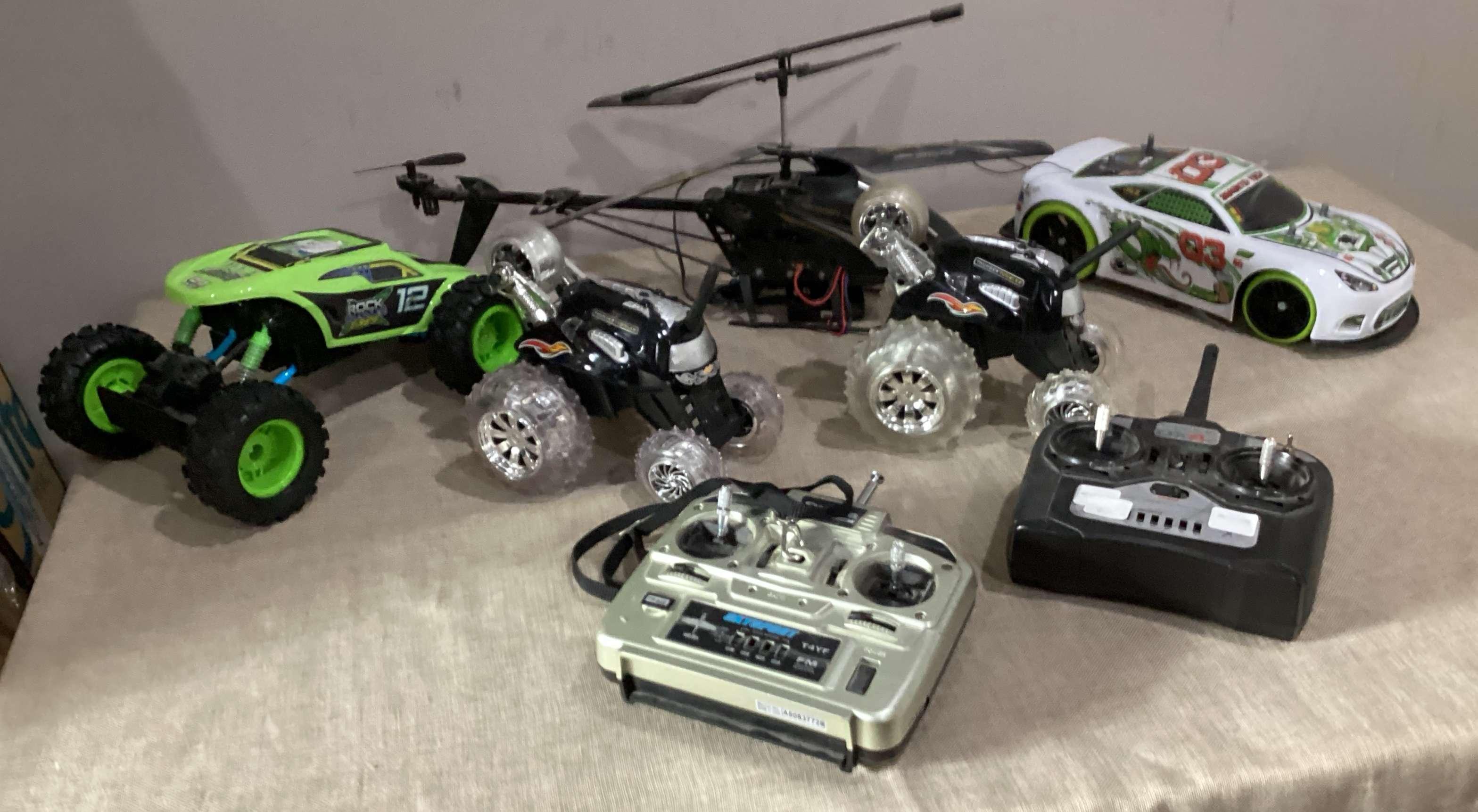 Maisto Cars And Helicopter Plus (2) Random Remotes
