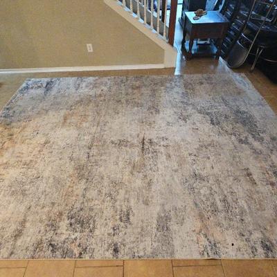 Marble Gray And Tan Rug 11x9
