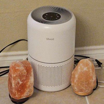 Levoit Air Purifier And 2 Salt Lamps 