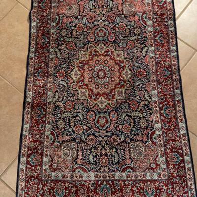 Signed 100% Silk Prayer Rug