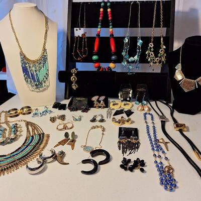 Colorful Necklaces, Earrings, Bracelet, and More
