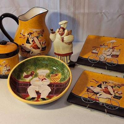 French Market Jennifer Garant Canisters and Plates