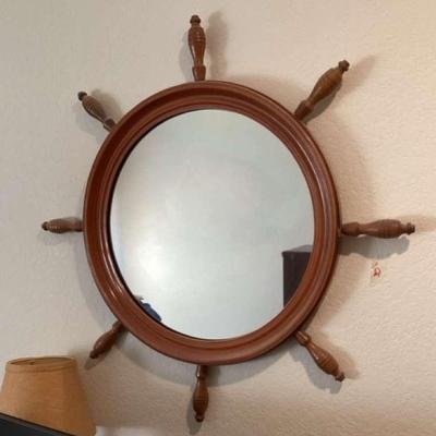 Ships Wheel Mirror 