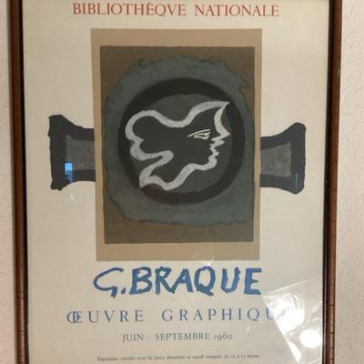 Georges Braque, Exhibition at the Bibliothèque Nationale in Paris in 1960. 
