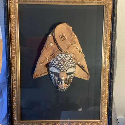 Shadow Box, African Tribal Mask 