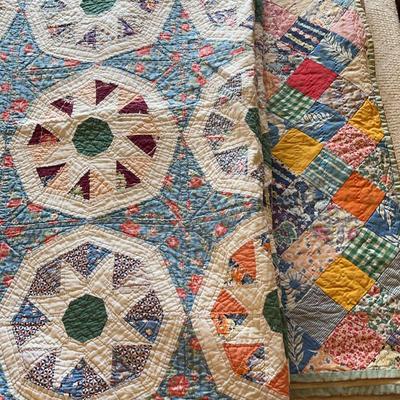 Two Handcrafted Quilts Variety Of Sizes (Lot One)