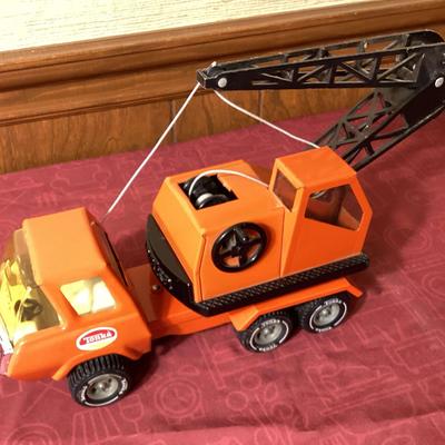Vintage Tonka Orange  Swivel Crane Truck