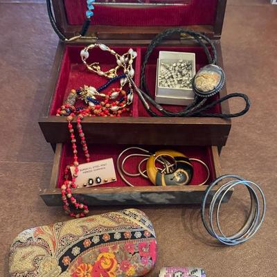 Mystery Jewerly Box With Vintage Jewerly (Bolero, Rhinestone And More)