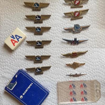 Vintage Airlines Pins, Cards And More