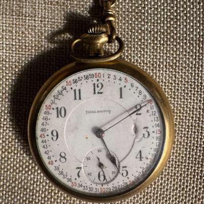 Vintage Burlington Pocket Watch 