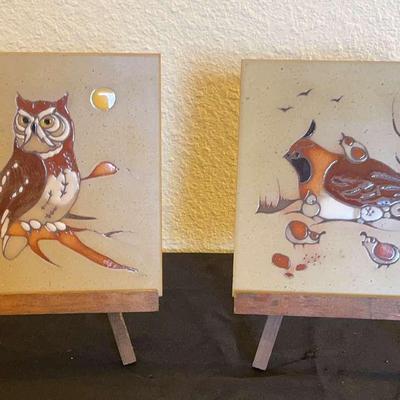 Tucson Artists Ceramic Tile Trivets Or Wall Decor 