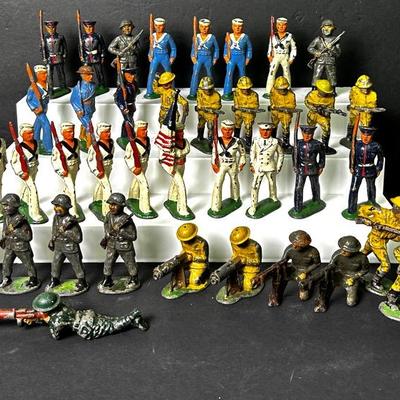 Antique Lead Toy Soldiers - Barclay & More