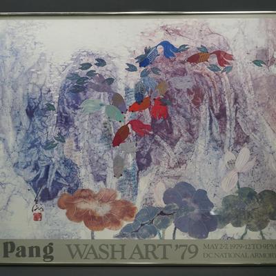 Tseng-Ying Pang WASH ART 1979 Exhibition Poster D.C. National Armory 