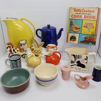 Mid Century & Vintage Kitchen & Home Decor: Hall Pitcher, Red Wing Bowl & More